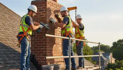 Fort Collins, CO chimney repair with brick and mortar restoration by FX Remodeling & Exteriors