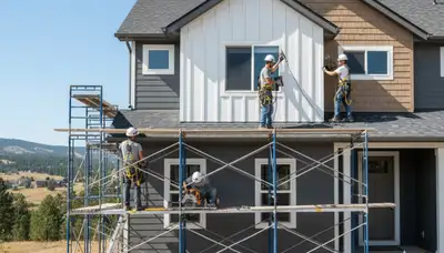 Vinyl siding installation for Fort Collins, CO home exterior by local siding contractor