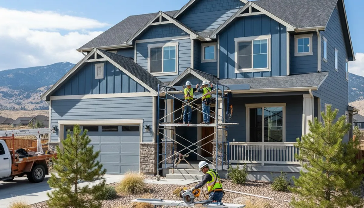Vinyl siding installation for a Fort Collins, CO home by a professional siding contractor