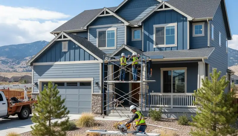Vinyl siding installation for a Fort Collins, CO home by a professional siding contractor