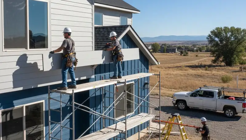 Vinyl siding installation in Fort Collins, CO by a professional siding contractor